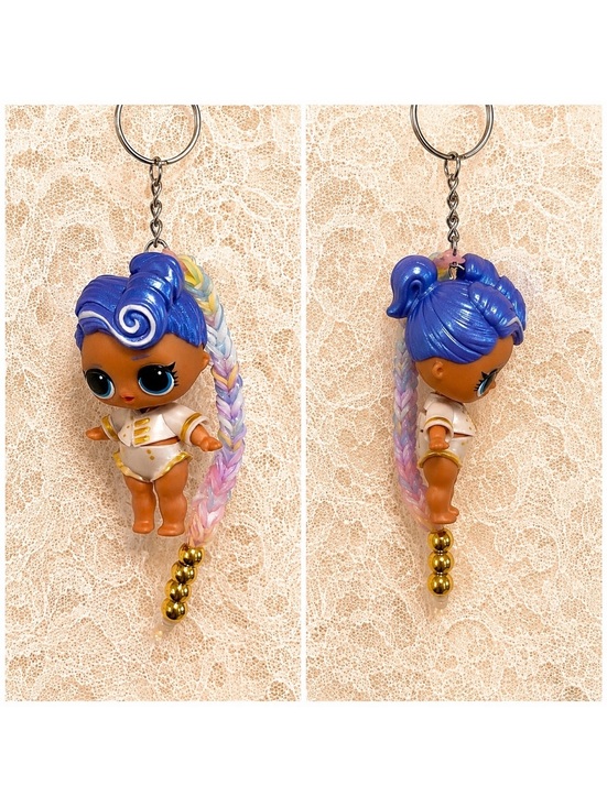 Other - LOL Surprise Mermaid Braid Doll Keychain Beaded Backpack Charm Cute Gift